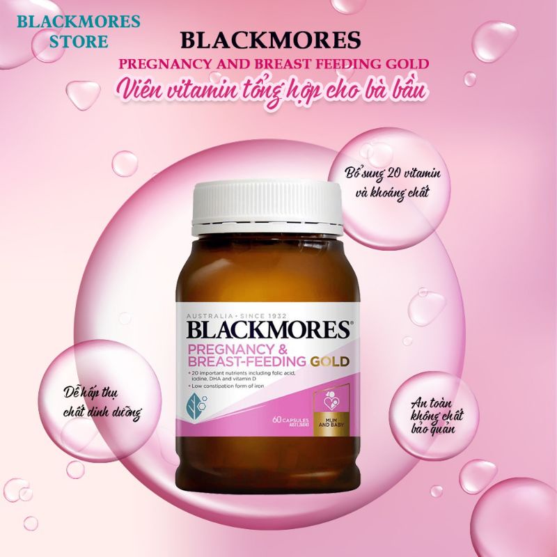 BLACKMORES Bầu_Vitamin tổng hợp cho mẹ bầu 180v của Úc
