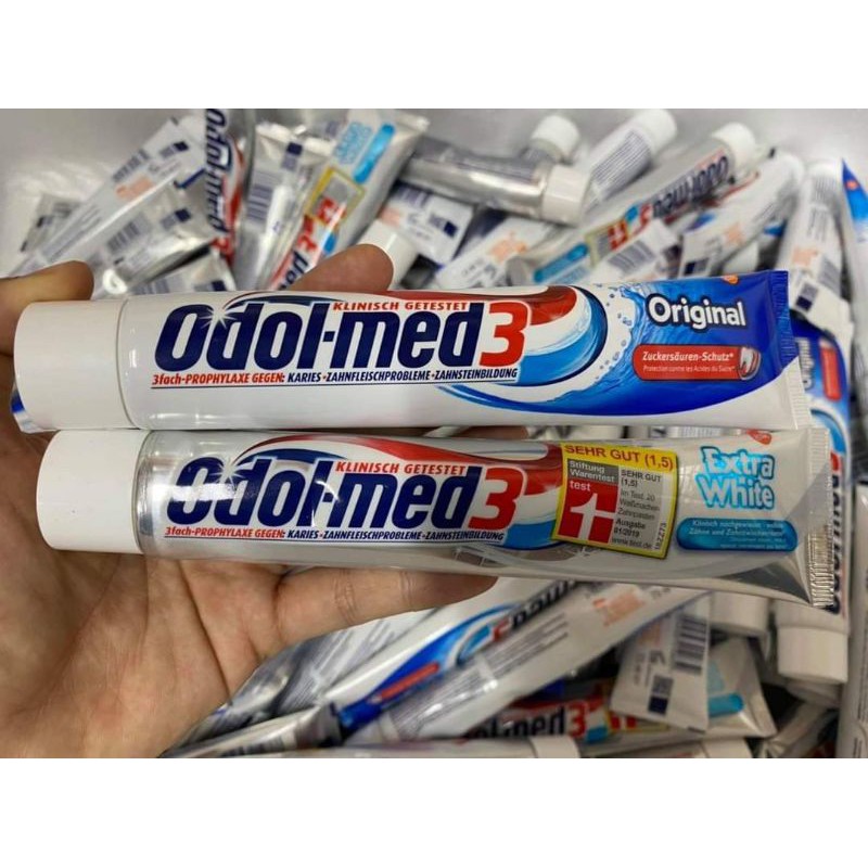 Kem đánh răng Odol-med 3 extra white 75ml Đức