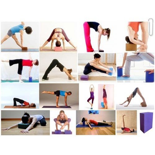 Gạch tập Yoga Cao Cấp - Xanh lam