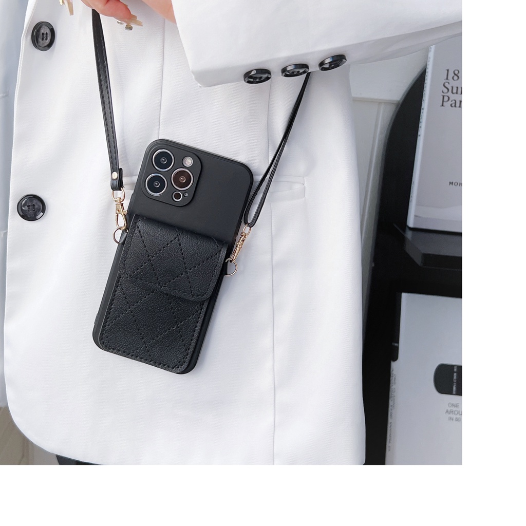 Ốp Điện Thoại In Hình Mèo 3D Kèm Ngăn Đựng Thẻ Cho iphone 5 5s 6 7 6s plus X XR XS max 11 12 13 MINI 14pro 14max 14 pro max