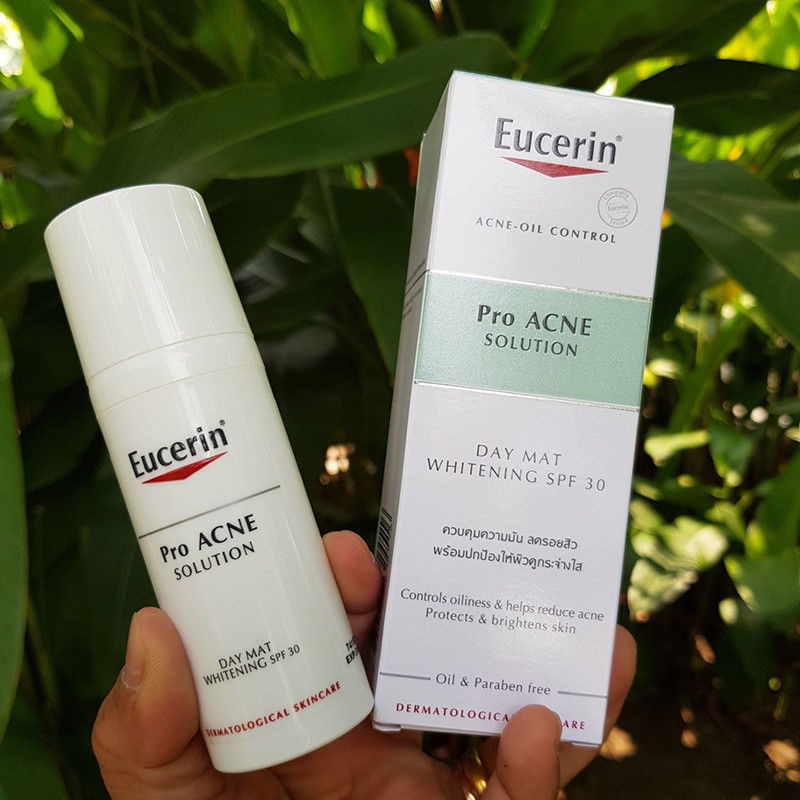 [TEM CTY]  Eucerin Pro Acne Day Mat Whitening SPF30 50ml - Kem chống nắng, dưỡng da cho da mụn