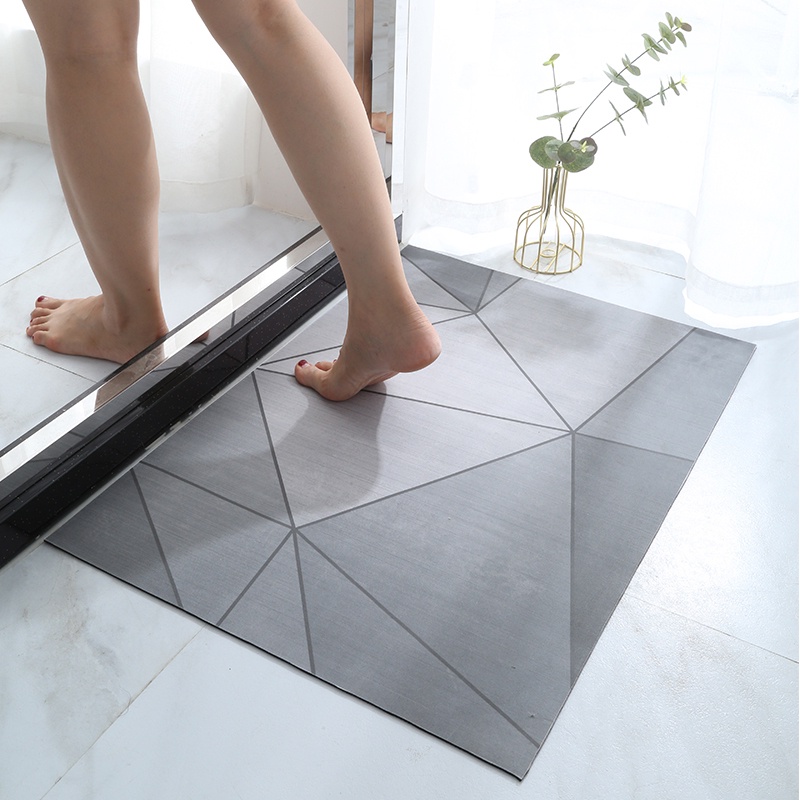 Thảm lót sàn chống trượt thấm hút tốt tiện dụng thời trang