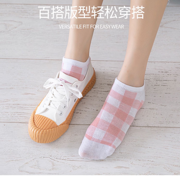 Vớ nữ cổ ngắn vintage chất liệu cotton siêu thoáng cho mùa hè mát mẻ OUYOU