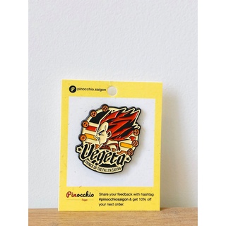 Pin cài Saiyan Vegeta - Huy hiệu kim loại Pinocchio Saigon