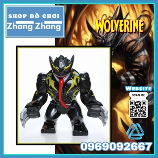 Đồ chơi Xếp hình Symbiote Wolverine siêu anh hùng Marvel X-men BigFigures Minifigures POGO PG2064 PG8241