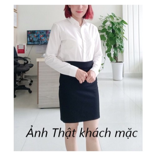 (HOT) Áo Sơ Mi Trắng Nữ 💕Áo Công Sở Tay Dài💕Giá Rẻ Nhất Sàn (sp có thêu hình ở túi, ngẫu nhiên) | BigBuy360 - bigbuy360.vn