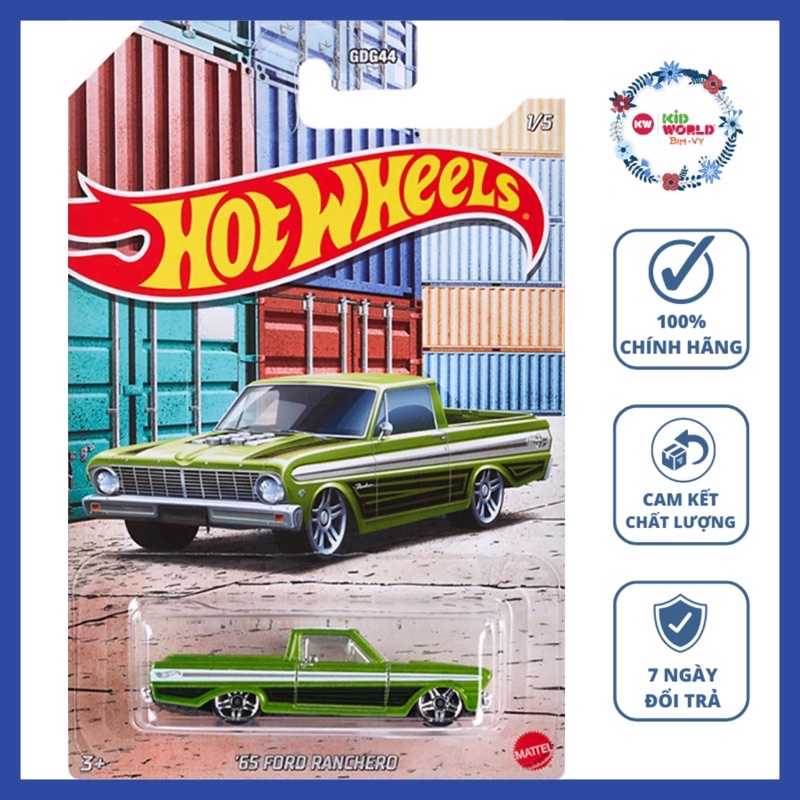 Xe mô hình Hot Wheels Bán tải Pickup Truck Series 2021 '65 Ford Ranchero GRP23.