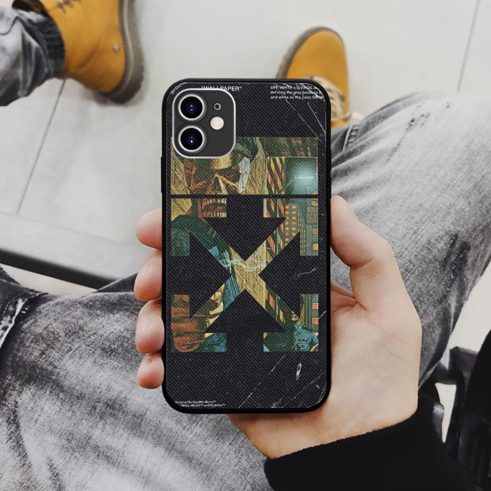 Ốp lưng OFF White SKULL police Kinh dị cho Iphone 5 6 7 8 Plus 11 12 Pro Max X Xr OFFPOD00131