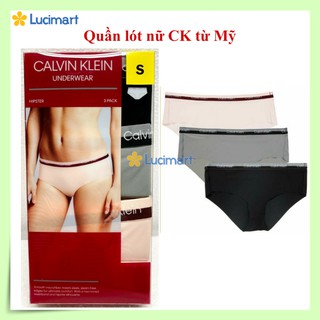 Set 3 quần lót nữ CK Calvin Klein [Hàng Mỹ]