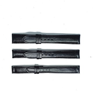Dây đồng hồ da bò màu đen ph8115