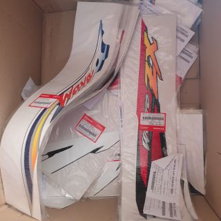 Bộ Tem xe Wave Zx Đủ màu (Có bán lẻ) ... CHÍNH HÃNG HONDA