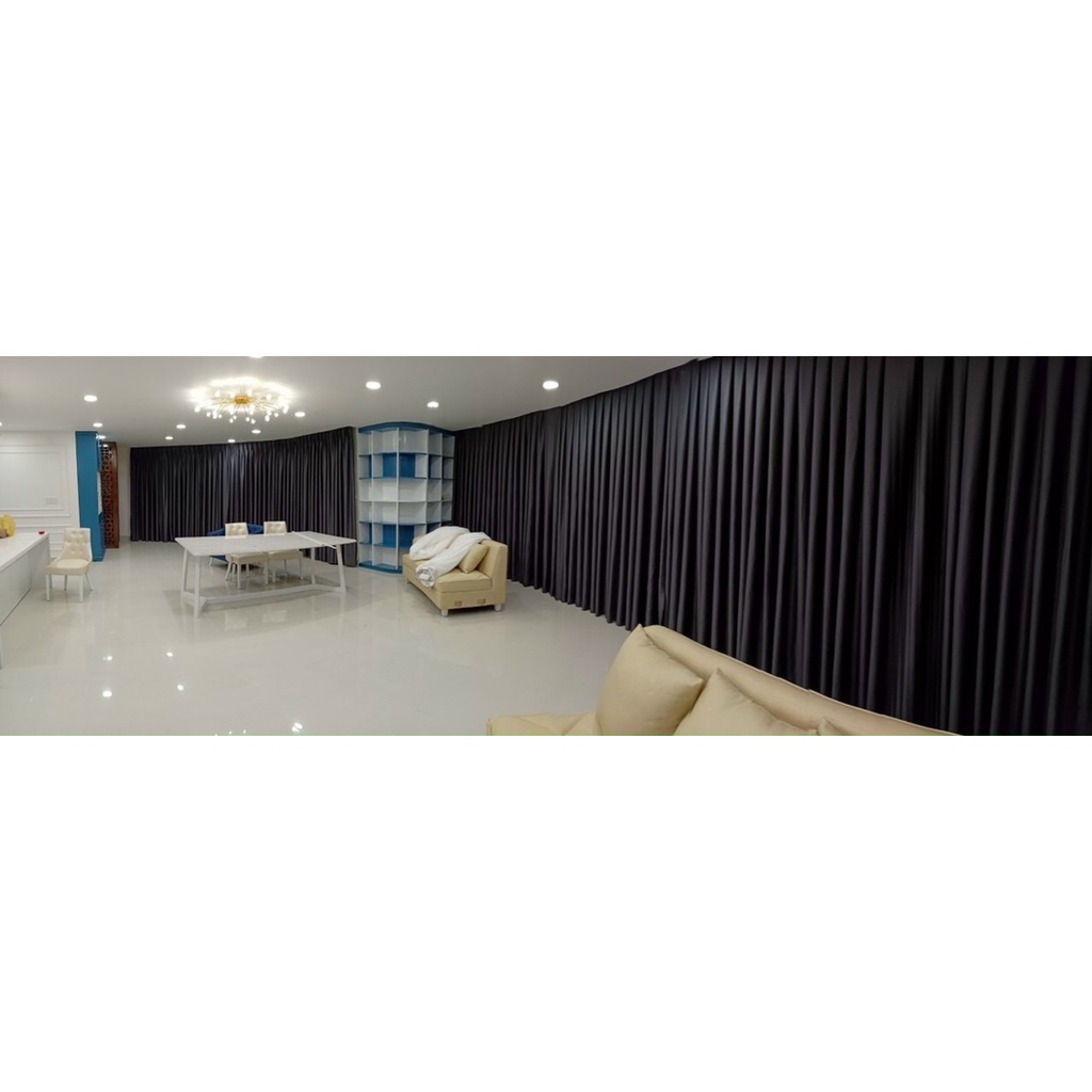 Rèm vải màu xám chì   cao cấp ,chống nắng cản sáng 99%