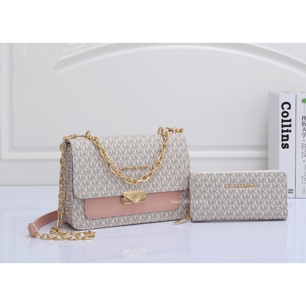 Túi Xách Đeo Chéo Phối Dây Xích Đôi Thời Trang Cao Cấp Dành Cho Nữ