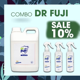 Combo sale - dr-fuji - nước rửa tay - nước diệt khuẩn - can 2l + 3 chai 250ml