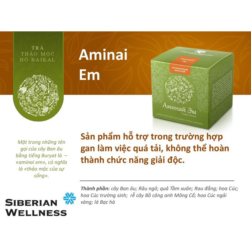 Trà thải độc gan Aminai Em Siberi | BigBuy360 - bigbuy360.vn
