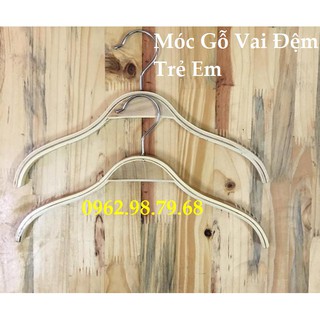Móc Gỗ Trẻ Em Vai Đệm 25 Chiếc