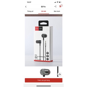 Tai nghe không dây Vivan Q11s - Đen, Trắng, Xanh - 6 giờ chơi nhạc, hộp sạc 24 giờ