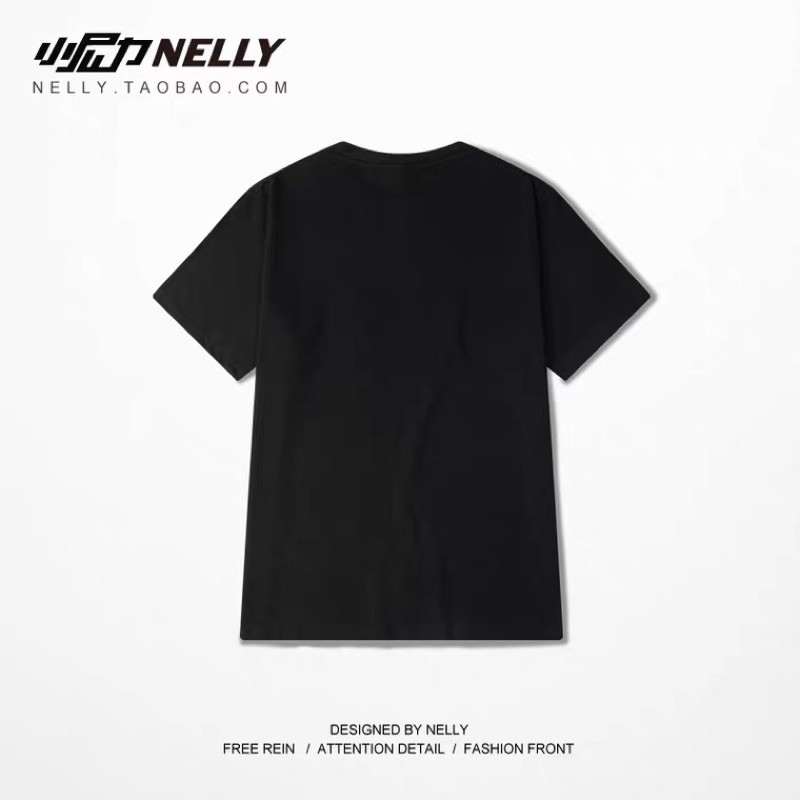 Áo thun tay lỡ  Nelly Heybig form rộng dành cho nam và nữ NEW MOMENT