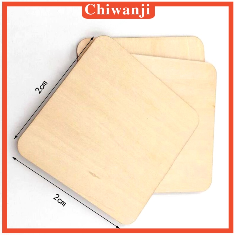 Bộ 100 Miếng Gỗ Vuông Cắt Gạch Lát Blesiya