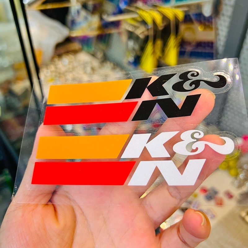 Tem Logo Sticker K&amp;N ghép nổi trên mọi nền màu 🇹🇭