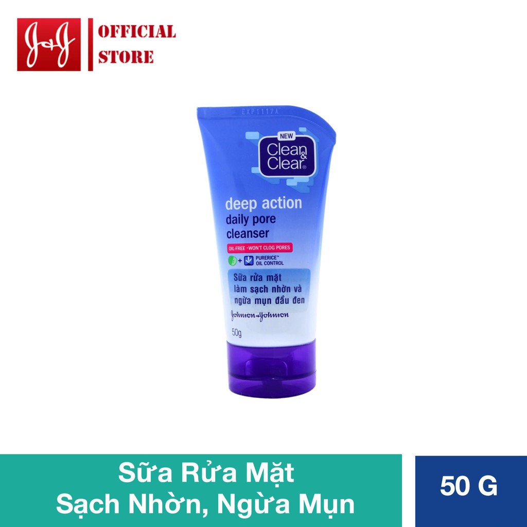 [HÀNG TẶNG KHÔNG BÁN] Sữa mặt hàng ngày sạch sâu lỗ chân lông Clean&Clear Daily Pore Cleanser 50g - 210074745 | BigBuy360 - bigbuy360.vn