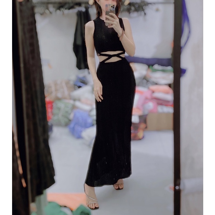 💕SET CHÂN VÁY ÁO CROP GÂN ĐAN CHÉO BỤNG ÔM BODY SEXY ĐI BIỂN ĐI CHƠI CỰC XINH💕GIMI