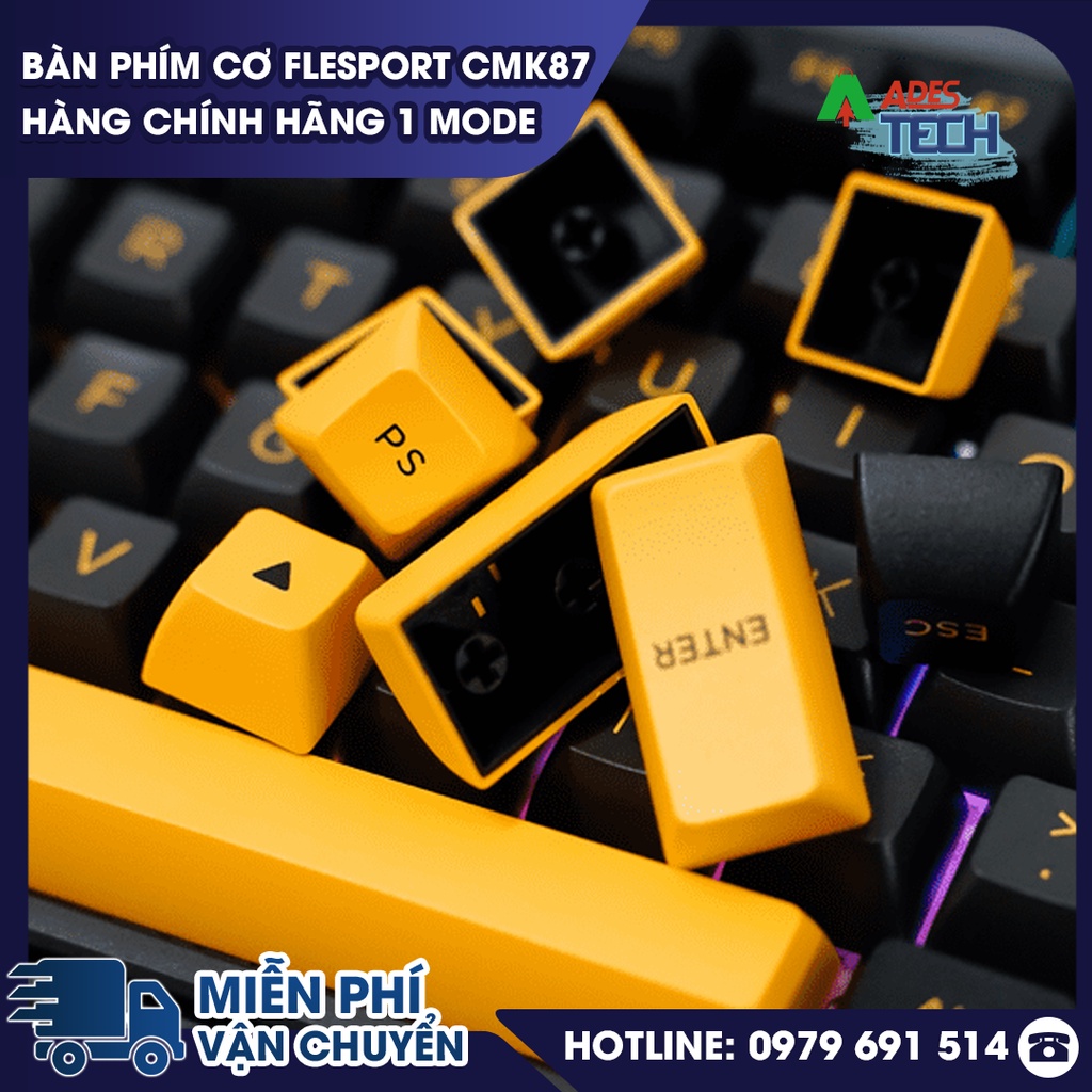 Bàn Phím Cơ FLEsport CMK87 Hàng Chính Hãng  1 MODE