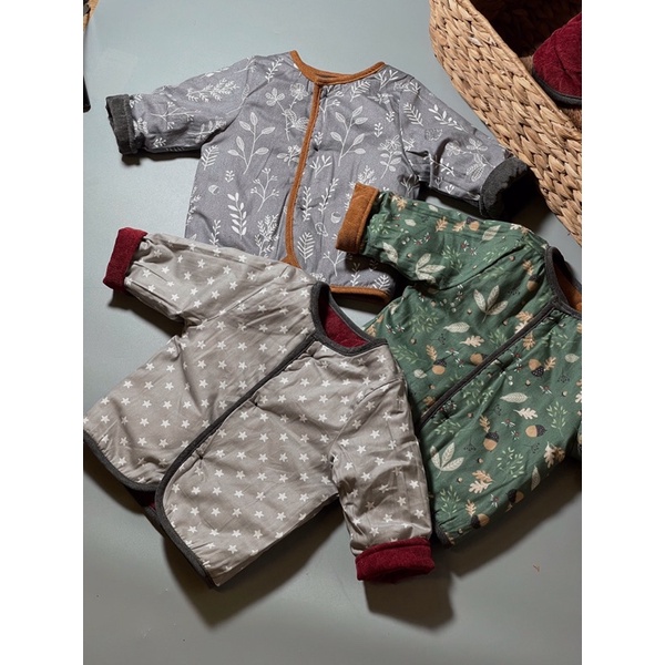 ÁO CHẦN BÔNG Nhung tăm măc 2 măt Tre baby collection5