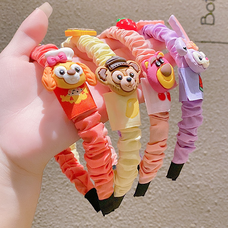 Băng Đô Họa Tiết Hoạt Hình Phong Cách Hàn Quốc Cho Bé Gái