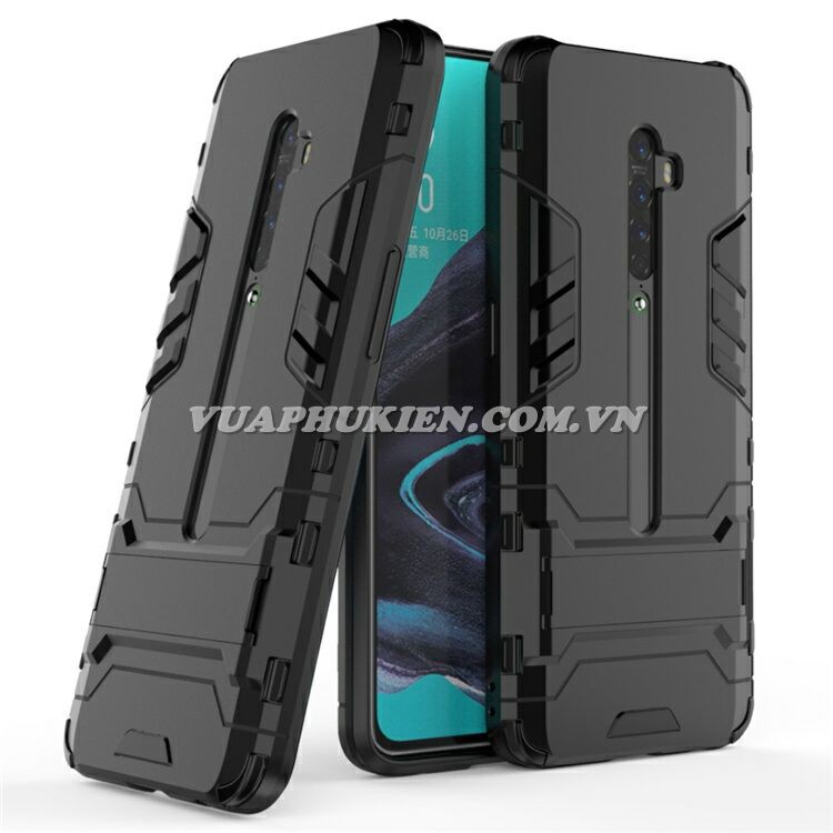 Ốp lưng Iron Man chống sốc cho Oppo Reno 2F, Reno 2Z, Reno 2, Reno, K3, Realme 2 Pro, Realme C1, Realme X - Có chân dựng