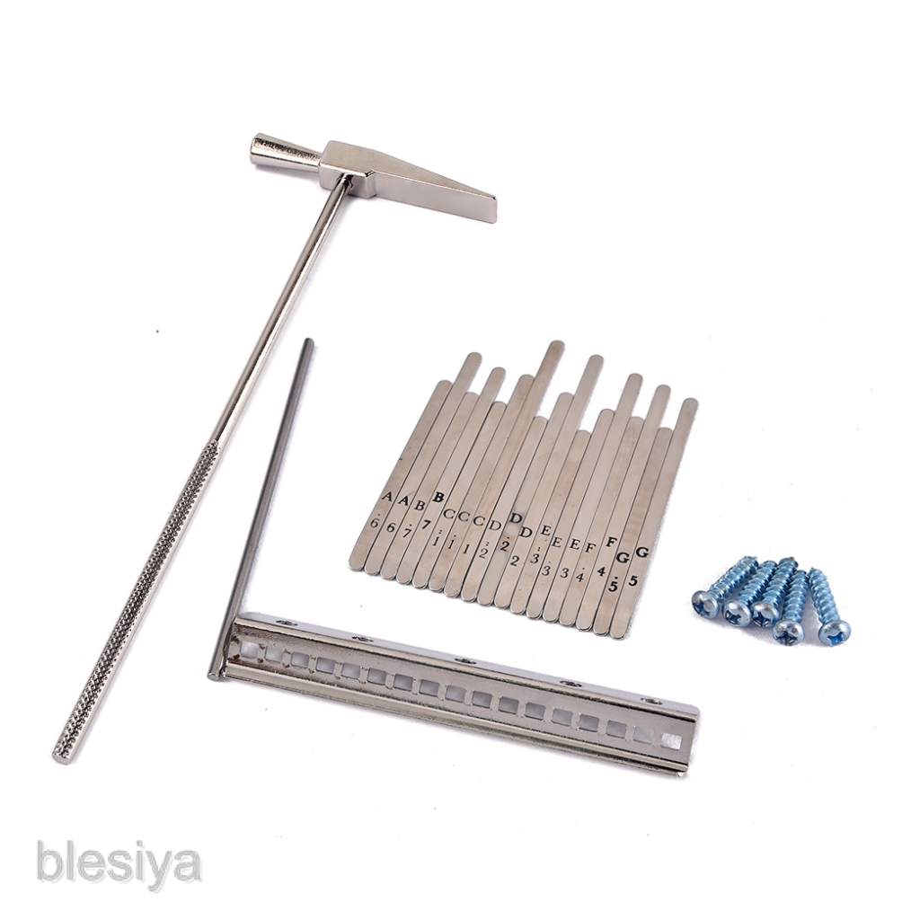 1 Bộ Phím Bấm 17 Phím Bằng Thép Không Gỉ Cho Đàn Kalimba