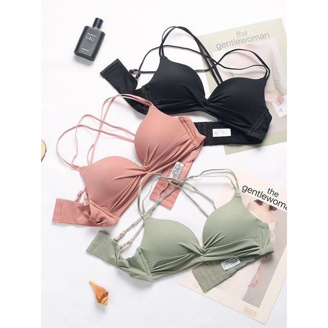 Áo Ngực Nữ  FREESHIP 50K  Áo Lót Nữ Không Gọng Đệm Vừa Đẩy Ngực Nơ Nhún Gợi Cảm Sexy