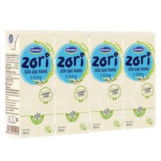 LỐC 4 HỘP SỮA GẠO RANG ÍT ĐƯỜNG VINAMILK ZORI 180ML