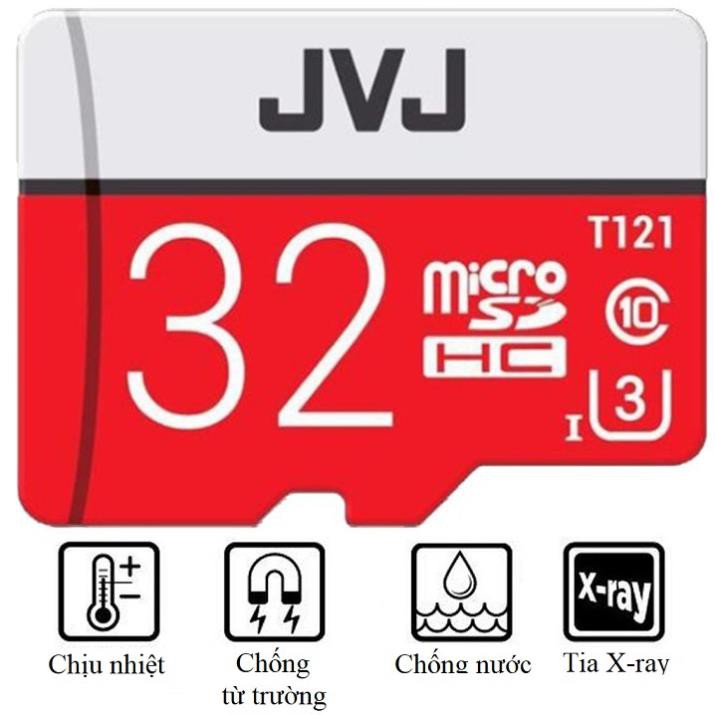 Thẻ nhớ 32Gb JVJ Pro U3 Class 10–chuyên dụng cho CAMERA, Điện thoại, Máy ảnh,... tốc độ cao 95Mb-140Mb/s | BigBuy360 - bigbuy360.vn