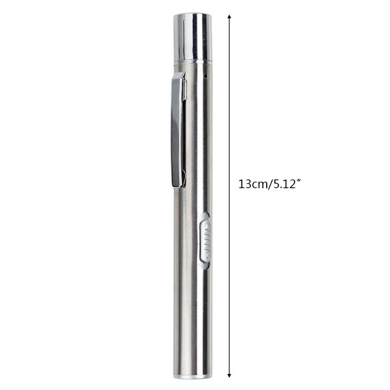 Đèn Pin LED Mini Kẹp Áo Màu Vàng / Trắng 2 Trong 1 Đa Năng Có Thể Sạc Lại Bằng Cổng USB