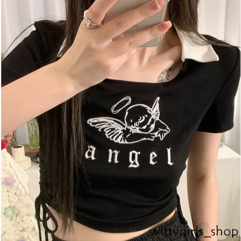 Áo Thun Ngắn Tay Dáng Ôm Thời Trang Mùa Hè Dành Cho Nữ