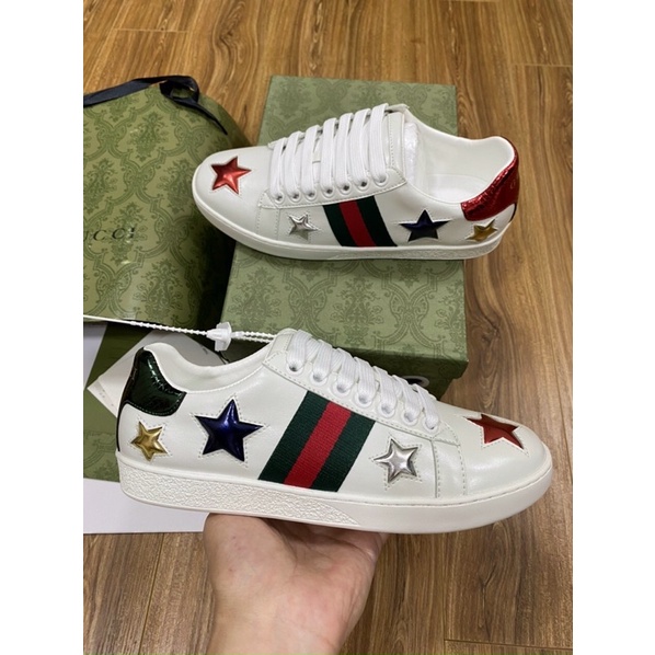 Giày gucci sao bản siêu cấp gót xanh đỏ - Giày GC sao hàng đẹp