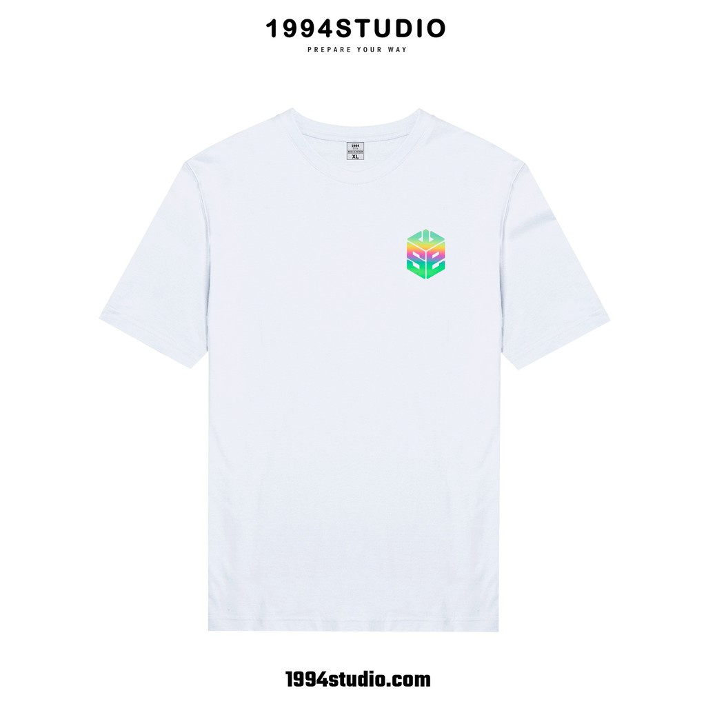 Áo Thun Unisex In Hiệu Ứng Hologram Biểu Tượng SWE Phản Quang 7 màu Áo Phông Cotton Cổ Tròn Nam Nữ