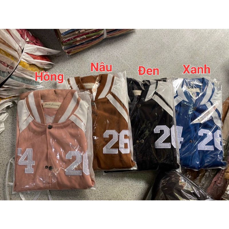Áo khoác bomber nữ nam F426 chất da lộn Unisex, Áo khoác form rộng 2 lớp dày dặn SENAVA AK43