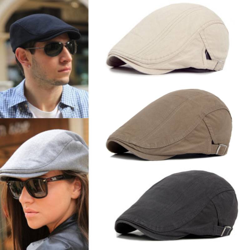 [Nam Nữ Mũ Beret cotton Trơn Thời Trang Hàn Quốc] [Mũ Nồi Màu Trơn Cổ Điển]
