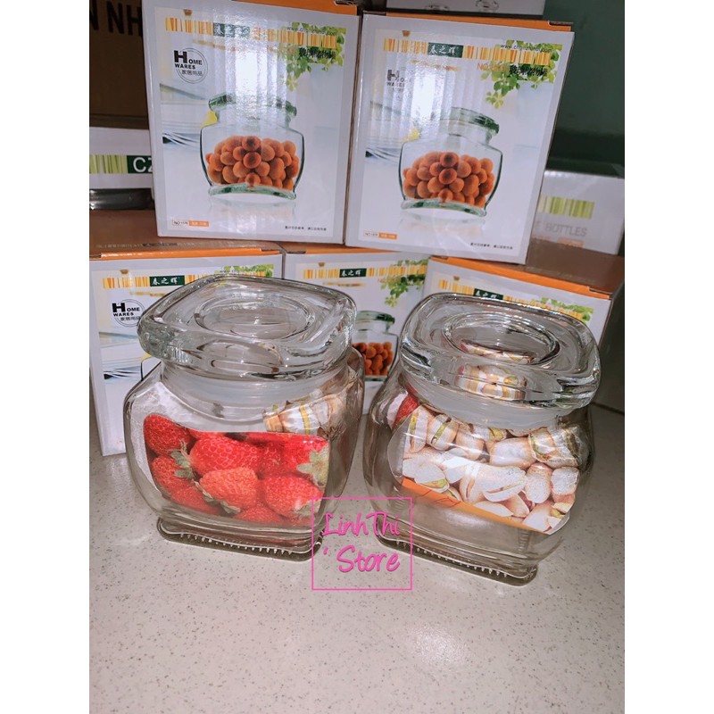 Hủ thủy tinh vuông đựng gia vị - 1579 | BigBuy360 - bigbuy360.vn