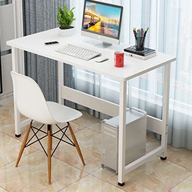 Bàn làm việc, bàn học gỗ, chân sắt dùng cho văn phòng, học bài, để máy tính cho sinh viên giá rẻ