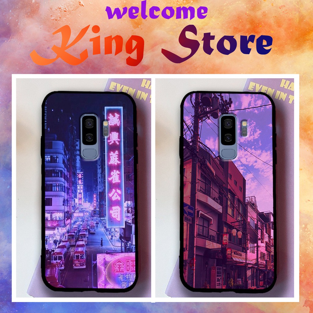 Ốp lưng Samsung S8/S8 Plus/S9/S9 Plus in hình Thành phố về đêm siêu đáng yêu, độc, lạ_KINGSTORE.HN_Ốp SS S8/S8P/S9/S9P