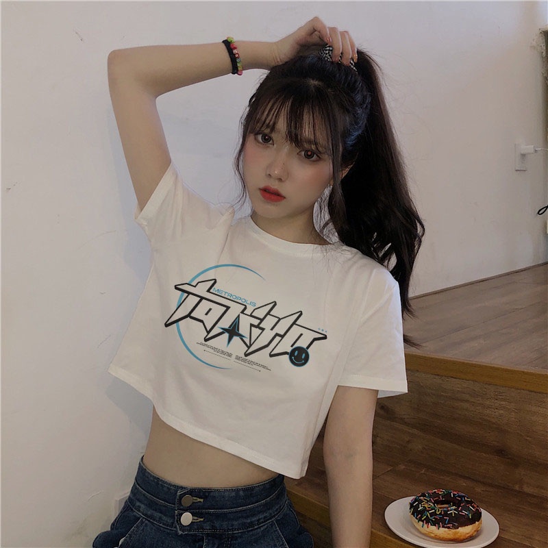 Áo Thun Crotop Form Rộng Unisex Tay Ngắn Chất Cotton Mềm Mại In Chữ TOKYO Ulzzang Style Hàn Quốc TTT0178
