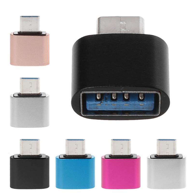 1 Đầu Chuyển Đổi Mini USB 3 1 C Male Sang USB Type C Sang USB 2 0 Female