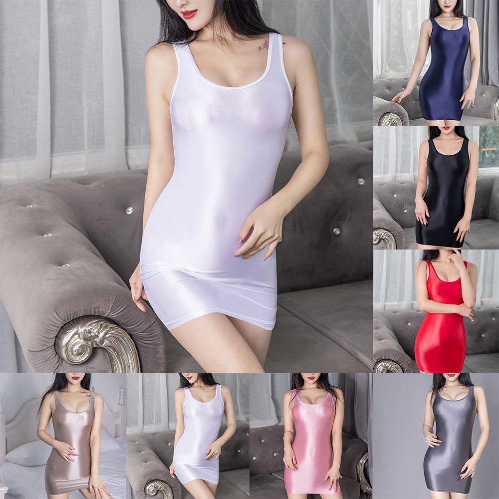 BBHOOD~Women Dress Clubwear Comfort Cosplay Evening Oil Party See Through Sexy Sheer