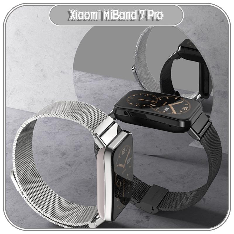 Dây thay thế cho Xiaomi MiBand 7 Pro kim loại nhiễn nam châm