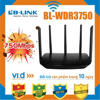 [BIG SALE].Bộ Phát Sóng Wifi XUYÊN TƯỜNG LB-LINK 11AC 750Mbps BL-WDR3750 - Sản phẩm chính hãng - Bảo hành 24 tháng thumbnail