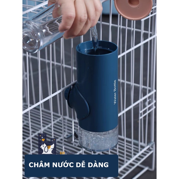 Bình Nước Treo Lồng Tự Động Cho Chó Mèo - 500/750ml