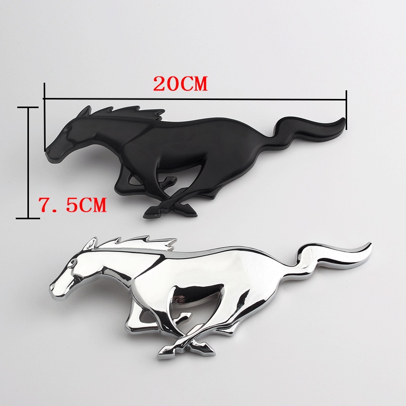 Logo 3D Mustang hình con ngựa cao cấp chuyên lắp mặt ca lăng các loại xe